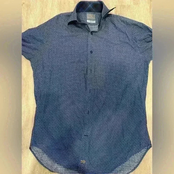 THOMAS DEAN Men’s Long sleeve Multicolor button Down shirt.Size small - Picture 5 of 9